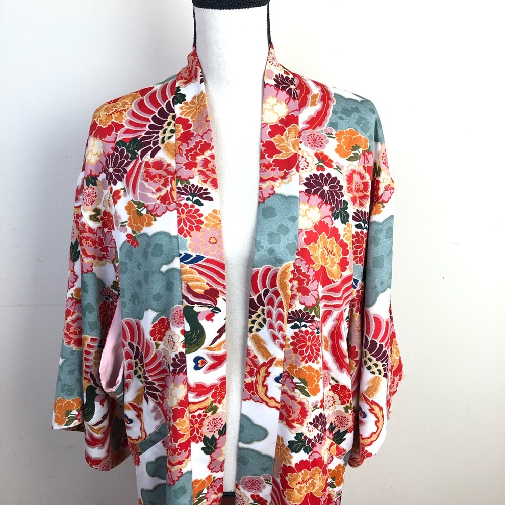 ZARA TRF_outerwear floral kimono